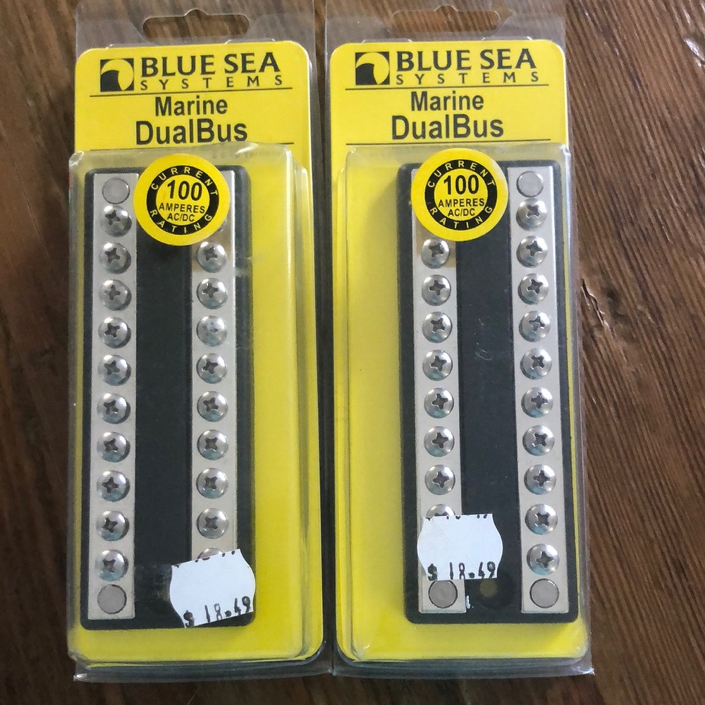 Blue sea systems marine dual bus set of (2)